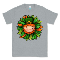 Heather Grey St. Patricks Sunflower With Dwarf Classic Tee - BundleAndBundleShop