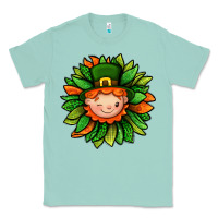 Seafoam St. Patricks Sunflower With Dwarf Classic Tee - BundleAndBundleShop