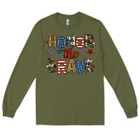 Army Green honor the brave Long Sleeve Tee - RanaPortraitStore
