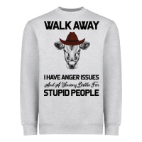 Trusting People Turned Me Into The Heifer I Am Tod  Black Heavyweight Sweatshirt | Teevron