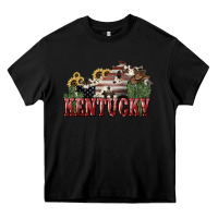 Black kentucky Heavy Core Tee - NancyCooperArtShop