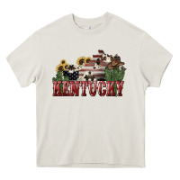 Cream kentucky Heavy Core Tee - NancyCooperArtShop