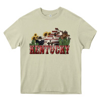 Mossy kentucky Heavy Core Tee - NancyCooperArtShop