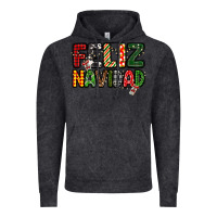 Vintage Black feliz navidad Vintage Hoodie - MaliasSmallBusiness