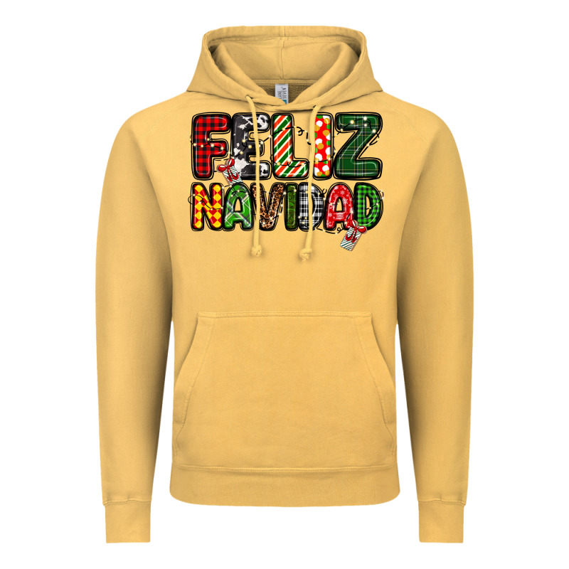 Feliz Navidad Vintage Hoodie by MaliasSmallBusiness | Teevron
