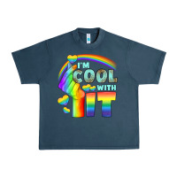 Midnight Navy Lgbtq İ'm Cool With İt Urban Heavy Tee - BundleAndBundleShop
