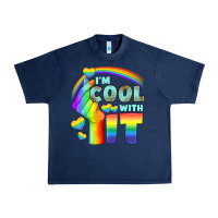 Navy Lgbtq İ'm Cool With İt Urban Heavy Tee - BundleAndBundleShop