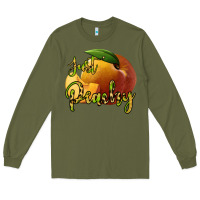 Army Green Just Peachy Long Sleeve Tee - Bettercallsaul