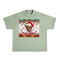 Oil Green merry christmas cow Urban Heavy Tee - JahusDesignShop