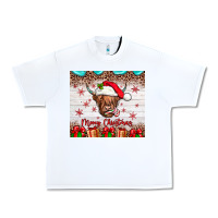 White merry christmas cow Urban Heavy Tee - JahusDesignShop