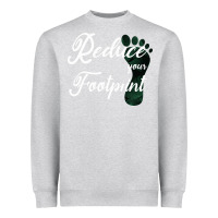 Heather Grey Climate Change Reduce Your Carbon Footprint Gift Heavyweight Sweatshirt - Bettercallsaul