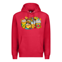 Cardinal school bus coffee cups Premium Hoodie - OliviaCreatesArt