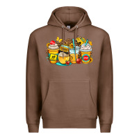 Chestnut school bus coffee cups Premium Hoodie - OliviaCreatesArt