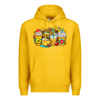 Lemon school bus coffee cups Premium Hoodie - OliviaCreatesArt