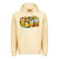 Pina Colada school bus coffee cups Premium Hoodie - OliviaCreatesArt