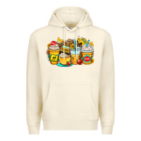 Sandshell school bus coffee cups Premium Hoodie - OliviaCreatesArt