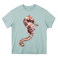 Arona pink seahorse Heavy Core Tee - LillyAllenDesigns