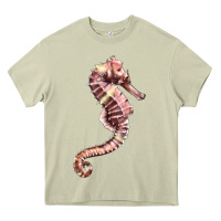 Mossy pink seahorse Heavy Core Tee - LillyAllenDesigns