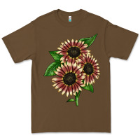 Cacao strawberry blonde sunflower Premium Tee - LillyAllenDesigns