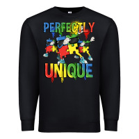 Black Perfectly unique Autism Awareness Day Premium Sweatshirt - FaDigitalArtStudio