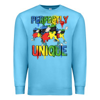Ocean Blue Perfectly unique Autism Awareness Day Premium Sweatshirt - FaDigitalArtStudio