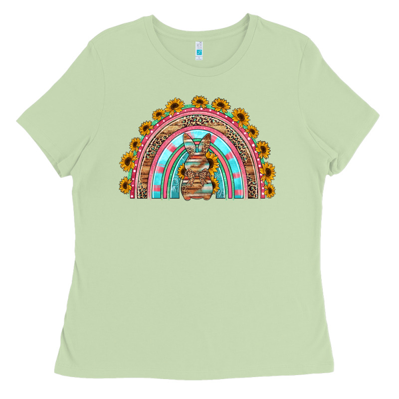 Western Easter Rainbow Ladies Tee by Jasminsmagicworld | Teevron