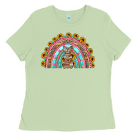Matcha western easter rainbow Ladies Tee - Jasminsmagicworld