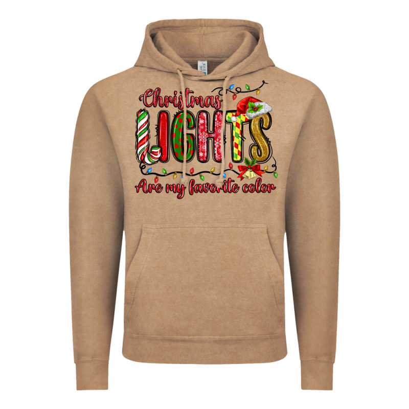 Christmas Lights Are My Favorite Color Vintage Hoodie by MaliasSmallBusiness | Teevron