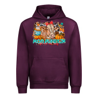 Mauve Wine Moo Pumpkin Get Out The Way Urban Hoodie - CowhideDigitalArt
