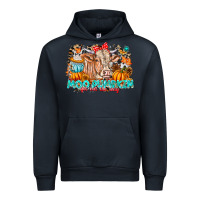 Navy Moo Pumpkin Get Out The Way Urban Hoodie - CowhideDigitalArt