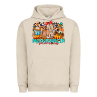 Pigment French Oak Moo Pumpkin Get Out The Way Urban Hoodie - CowhideDigitalArt