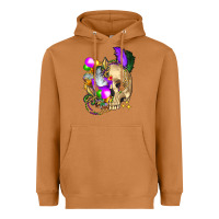 Meerkat mardi gras skull Heavyweight Hoodie - FaDigitalArtStudio