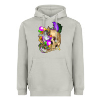 Mardi Gras Skull Heavyweight Hoodie | Teevron
