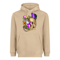 Mushroom mardi gras skull Heavyweight Hoodie - FaDigitalArtStudio