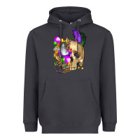 Smoke mardi gras skull Heavyweight Hoodie - FaDigitalArtStudio