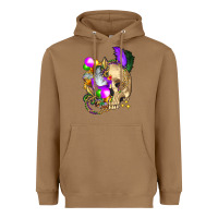 Toasted Coconut mardi gras skull Heavyweight Hoodie - FaDigitalArtStudio