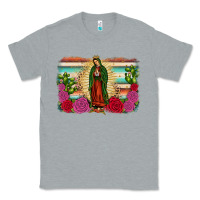 Heather Grey western our lady of Guadalupe Classic Tee - JahusDesignShop