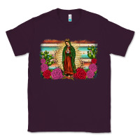 Plum western our lady of Guadalupe Classic Tee - JahusDesignShop
