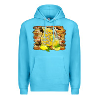 Ocean Blue life is short make it sweet Premium Hoodie - JahusDesignShop