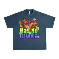 Midnight Navy Love Has No Gender Pride Lgbtq Urban Heavy Tee - BundleAndBundleShop