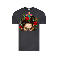 Vintage Black Messy Bun Mom Faith And Rose Vintage Tee - BundleAndBundleShop