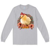 Moon Dust Chick with Flowers Leopard Background Long Sleeve Tee - Bettercallsaul