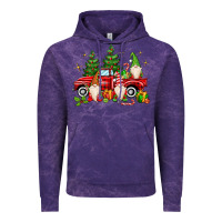 Cloud Purple christmas gnomes truck Vintage Hoodie - MaliasSmallBusiness