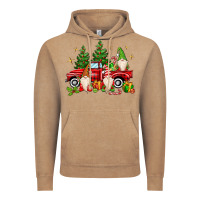Vintage Coffee christmas gnomes truck Vintage Hoodie - MaliasSmallBusiness