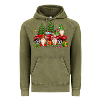 Vintage Olive christmas gnomes truck Vintage Hoodie - MaliasSmallBusiness