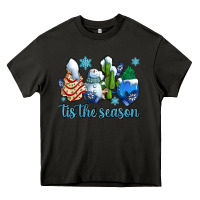 Asphalt tis the season christmas tree  cake winter and snowman Heavy Core Tee - AdoDesignShop