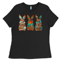 Black western easter bunnies Ladies Tee - Jasminsmagicworld
