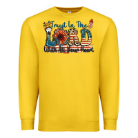 Lemon Trust in the lord with all your heart Premium Sweatshirt - FaDigitalArtStudio