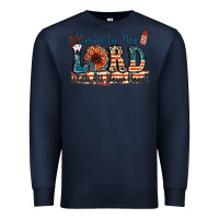 Navy Trust in the lord with all your heart Premium Sweatshirt - FaDigitalArtStudio