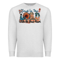 Oatmeal Heather Trust in the lord with all your heart Premium Sweatshirt - FaDigitalArtStudio